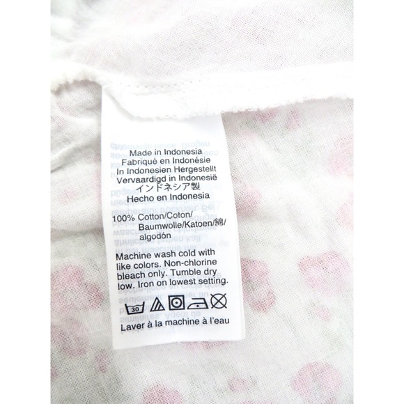 NEW! J. Crew Liberty of London Rose Floral Smocked Ruffle Top Pink SZ S - Picture 13 of 13